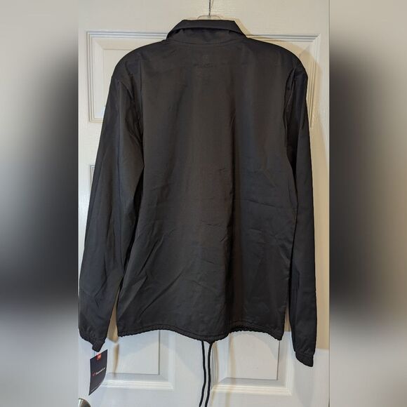 NWT NHL Boston Bruins Black Fanatics Branded True Varsity Coach Jacket Mens M - Picture 4 of 12